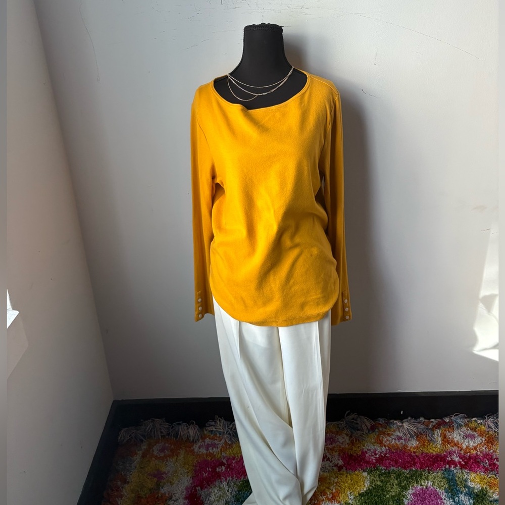 J. Crew Vibrant Yellow Long Sleeve Top